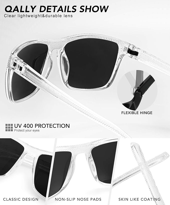 Polarized Sunglasses Men, Mens Sunglasses Polarized UV protection Lightweight Sun Glasses for Driving Fishing Golf