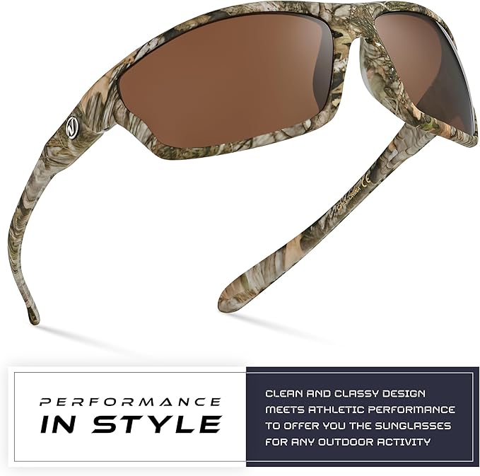 Nitrogen Polarized Wrap Around Sport Sunglasses for Men Women UV400 Driving Fishing Running Sun Glasses