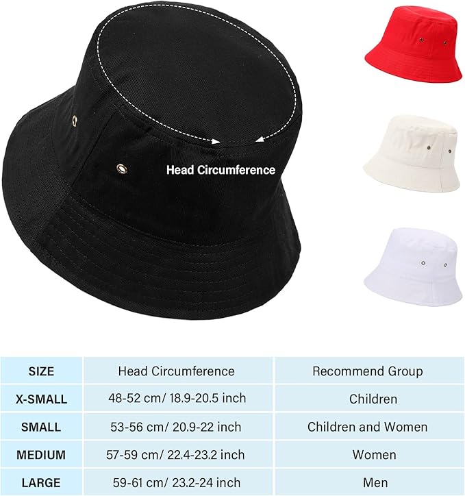 4 Pieces Bucket Hat Sun Packable Travel Beach Fishing Hat for Men Women