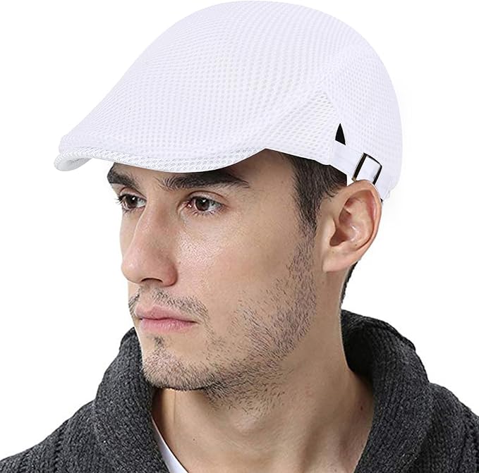 WETOO Men's Flat Cap Gatsby Newsboy Lvy Irish Hats Driving Cabbie Hunting Cap