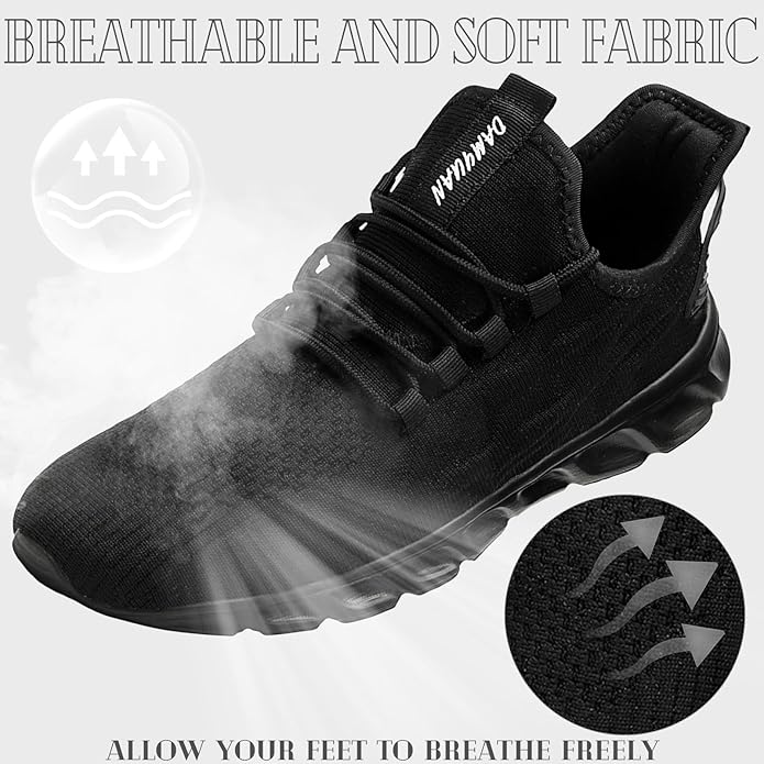 ZGPWZWL Mens Running Shoes Sneakers for Men Tennis Gym Athletic Lightweight Walking Comfortable Workout Sports Shoes