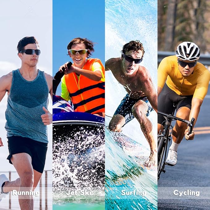 BEACOOL Polarized Sports Sunglasses for Men Women Youth Baseball Cycling Running Driving Fishing Golf Motorcycle TAC Glasses