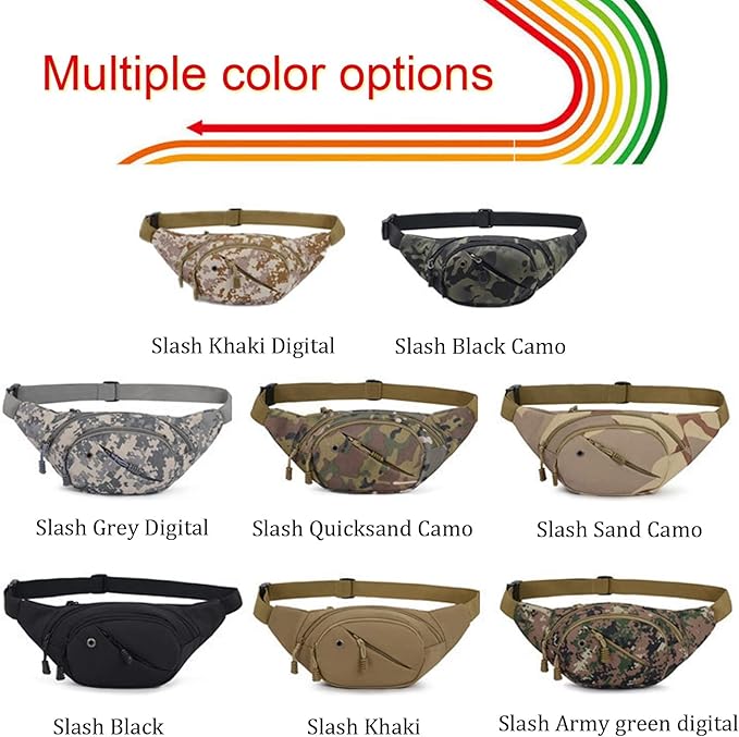 DAITET Crossbody Fanny Pack for Men&Women,Large Waist Bag & Hip Bum Bag with Adjustable Strap for Outdoors Workout Traveling Casual Running Hiking Cycling