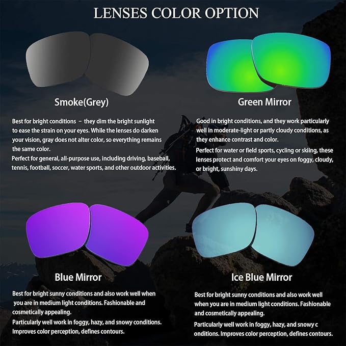 Polarized Sports Sunglasses for Men & Women Cycling Running UV Protection