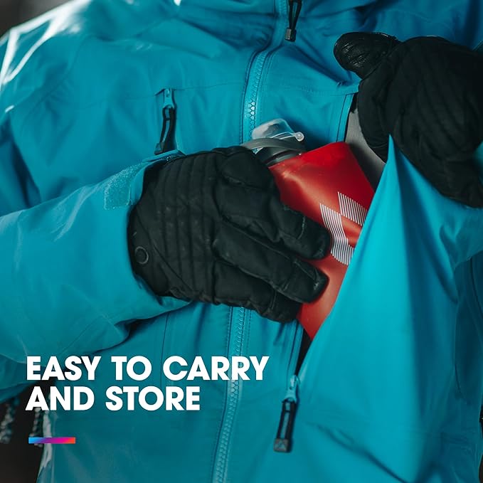 HydraPak Stow Collapsible Water Bottle – 350ml, 500ml, 1L – Ultralight, Leak-Proof, BPA-Free, Filter Compatible Travel & Hiking Flask