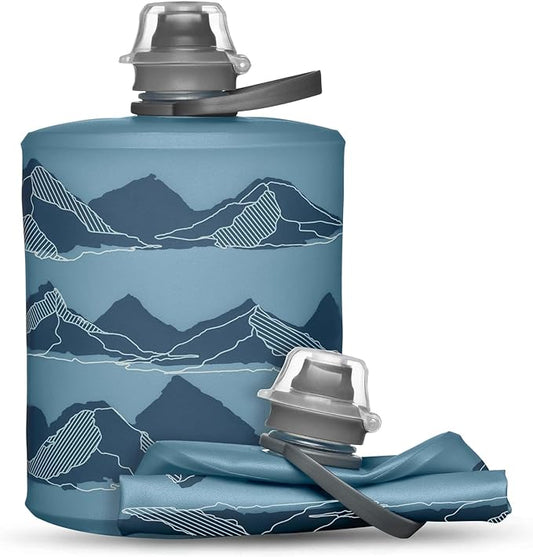 HydraPak Stow Collapsible Water Bottle – 350ml, 500ml, 1L – Ultralight, Leak-Proof, BPA-Free, Filter Compatible Travel & Hiking Flask