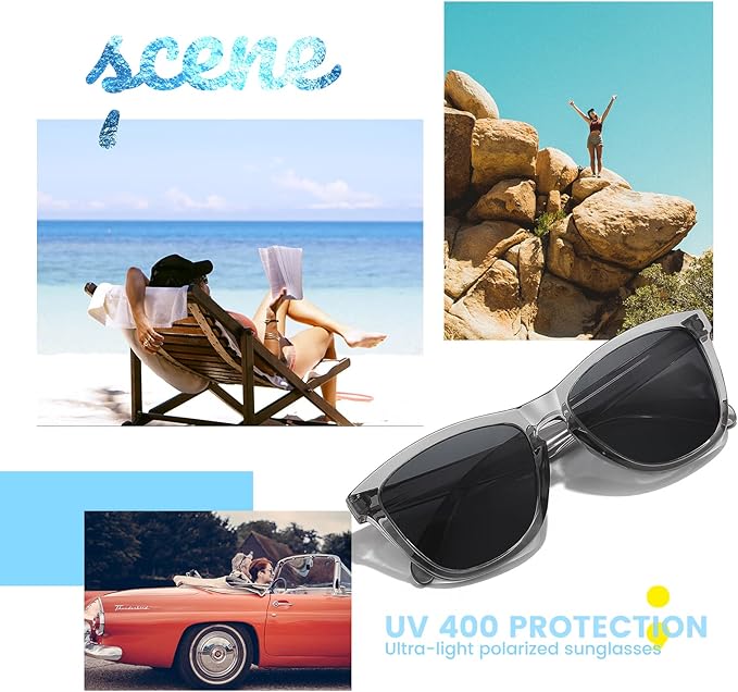 Sunglasses Womens Polarized Sunglasses for Mens Womens Retro Mirror Lens for Driving Fishing UV400 Protection