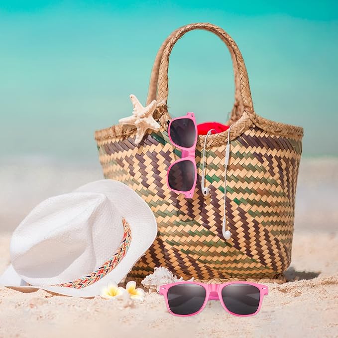 ASTARON Black Sunglasses Bulk, 6/12/24/48 Pack Sunglasses Party Favors for Summer Beach Pool Birthday Wedding Party Supplies