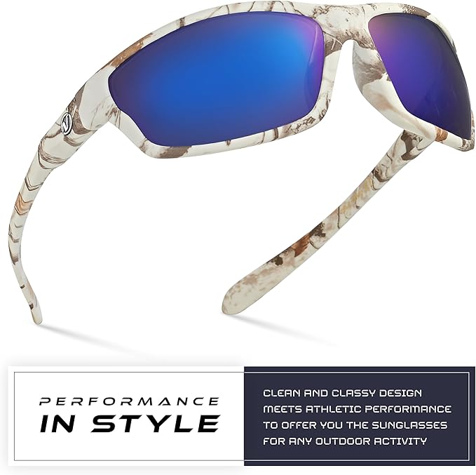 Nitrogen Polarized Wrap Around Sport Sunglasses for Men Women UV400 Driving Fishing Running Sun Glasses