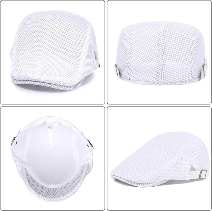 WETOO Men's Flat Cap Gatsby Newsboy Lvy Irish Hats Driving Cabbie Hunting Cap