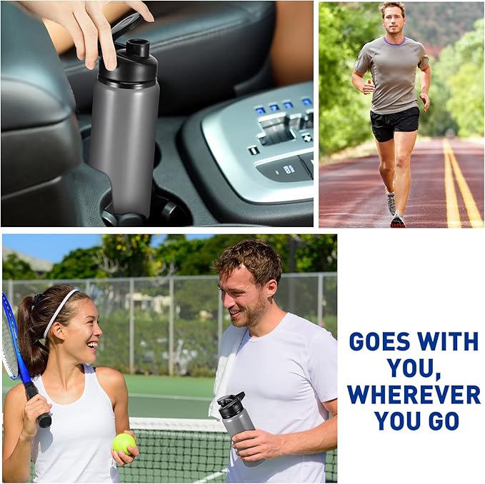 CHENGU Water Bottle Bulk 20 oz Aluminum Reusable Bottles Lightweight Snap Lid Water Cups Easy Carry Leak Proof Travel Tumbler for Gym Sports Camping Hiking Fishing