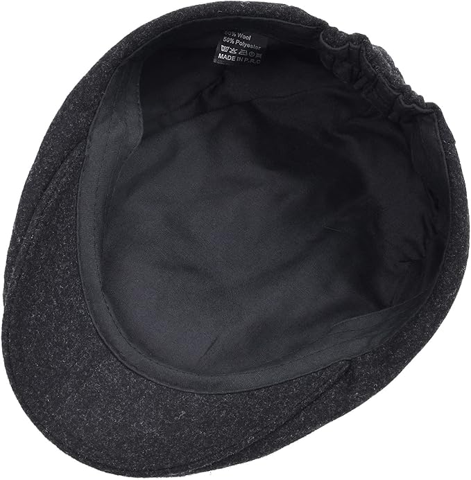STARANCE Men's Flat Cap Wool Tweed Driving Irish Newsboy Hat