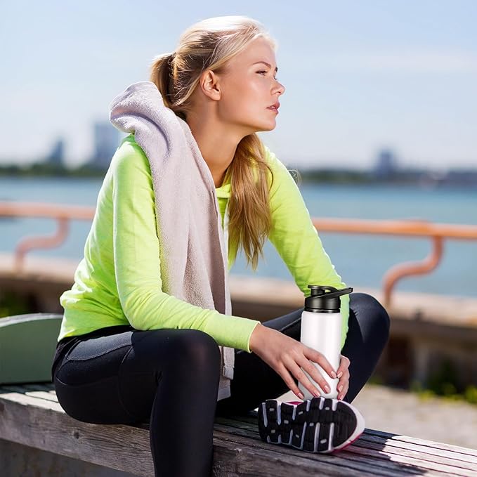 CHENGU Water Bottle Bulk 20 oz Aluminum Reusable Bottles Lightweight Snap Lid Water Cups Easy Carry Leak Proof Travel Tumbler for Gym Sports Camping Hiking Fishing