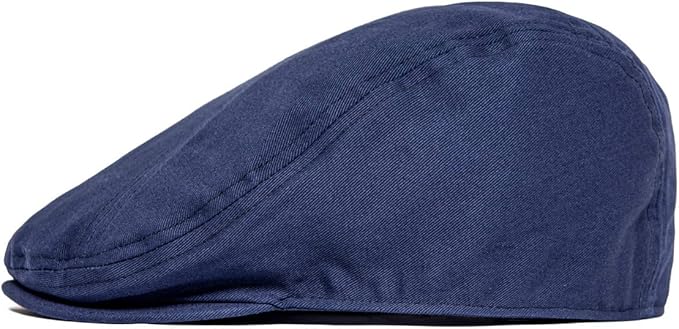 BOTVELA Men Cotton Twill Newsboy Flat Ivy Driving Hat Fitted Cap
