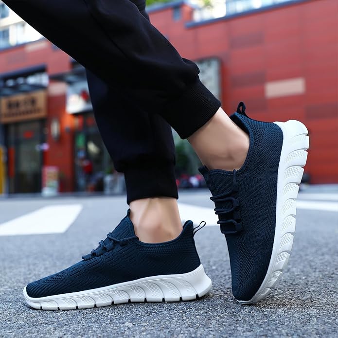 ZGPWZWL Mens Running Shoes Sneakers for Men Tennis Gym Athletic Lightweight Walking Comfortable Workout Sports Shoes