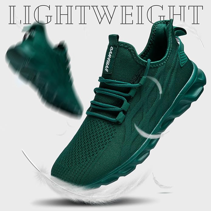 ZGPWZWL Mens Running Shoes Sneakers for Men Tennis Gym Athletic Lightweight Walking Comfortable Workout Sports Shoes