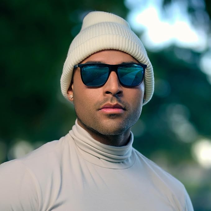 ZENOTTIC Square Polarized Sunglasses for Men Ultralight Carbon Fiber Sun Glasses Driving Fishing Golf Sports UV400 Protection