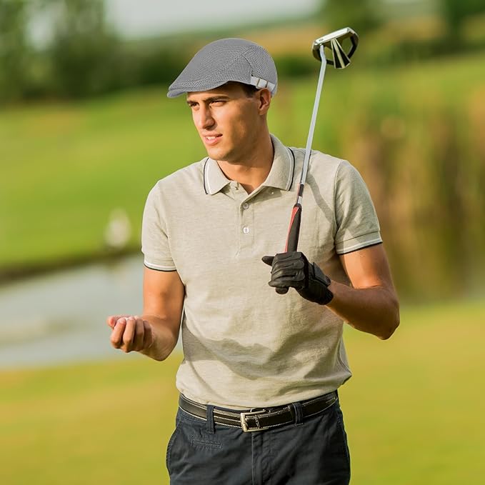 WETOO Men's Flat Cap Gatsby Newsboy Lvy Irish Hats Driving Cabbie Hunting Cap