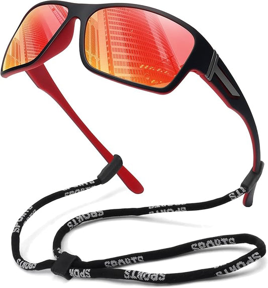 STORYCOAST Polarized Sports Sunglasses for Men Women Unbreakable Frame Cycling Fishing Driving
