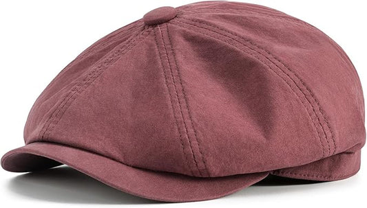 BOTVELA Men's Newsboy Gatsby Hat Cotton Vintage Flat Ivy Cabbie Cap