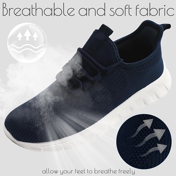 ZGPWZWL Mens Running Shoes Sneakers for Men Tennis Gym Athletic Lightweight Walking Comfortable Workout Sports Shoes