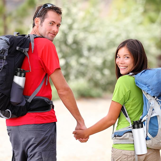 CHENGU Water Bottle Bulk 20 oz Aluminum Reusable Bottles Lightweight Snap Lid Water Cups Easy Carry Leak Proof Travel Tumbler for Gym Sports Camping Hiking Fishing