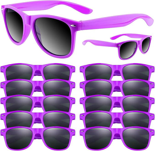 ASTARON Black Sunglasses Bulk, 6/12/24/48 Pack Sunglasses Party Favors for Summer Beach Pool Birthday Wedding Party Supplies