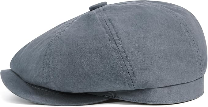 BOTVELA Men's Newsboy Gatsby Hat Cotton Vintage Flat Ivy Cabbie Cap