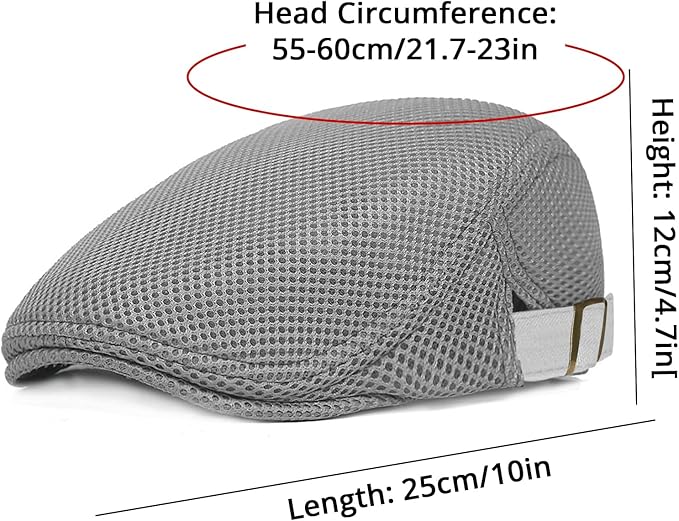 WETOO Men's Flat Cap Gatsby Newsboy Lvy Irish Hats Driving Cabbie Hunting Cap