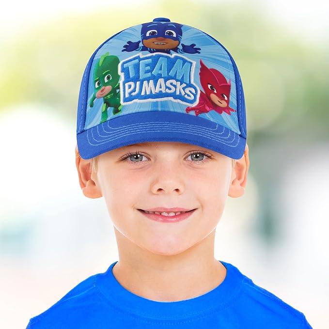 PJ Masks Baseball Cap and Adjustable Toddler Hat, 2-4 Or Boy for Kids Ages 4-7