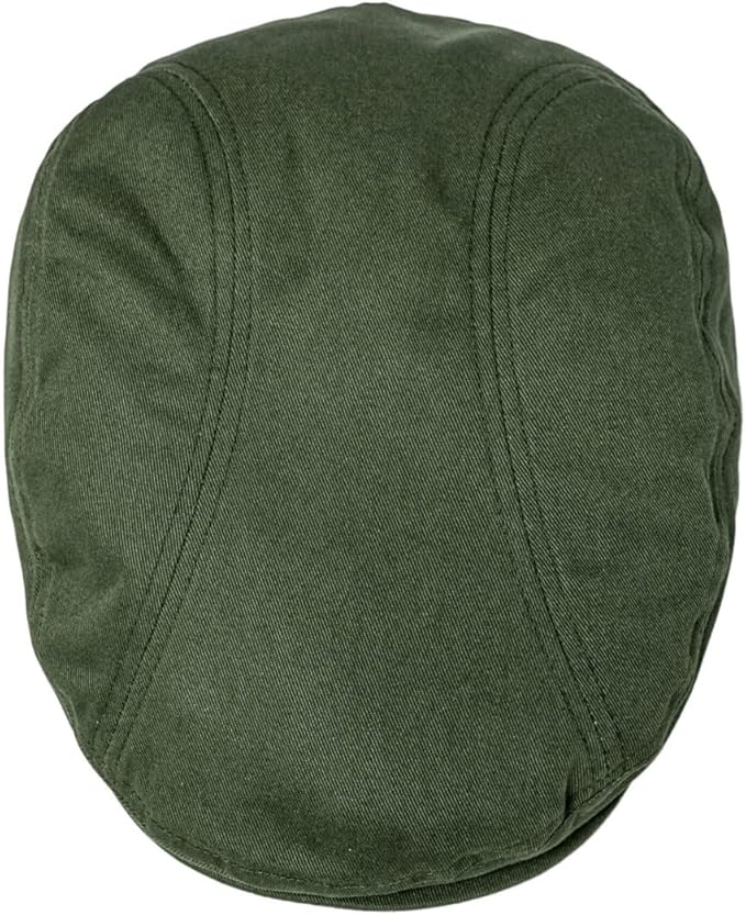 BOTVELA Men Cotton Twill Newsboy Flat Ivy Driving Hat Fitted Cap