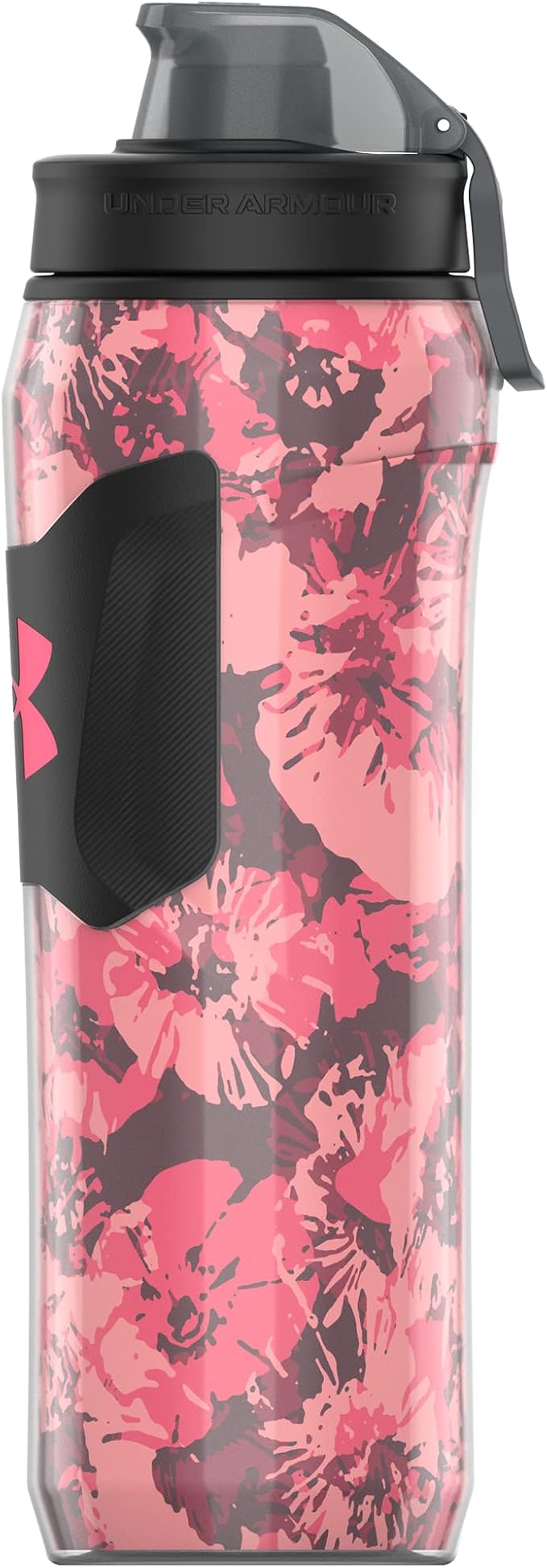 Under Armour 28oz Playmaker Squeeze Insulated 2 - Sports Water Jug, Leak Resistant for Baseball, Football & More, Pink Poppy