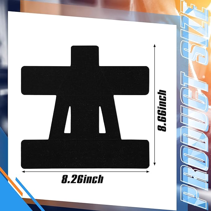 20 Count Kinesiology Tape for Shoulder Pain Relief Pre Cut Sports Waterproof Breathable Enhance Elastic Kinesiology Athletic Tape for Shoulder Support and Muscle Sports(Black)