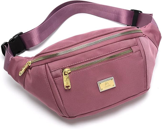 DAITET Crossbody Fanny Pack for Men&Women,Large Waist Bag & Hip Bum Bag with Adjustable Strap for Outdoors Workout Traveling Casual Running Hiking Cycling