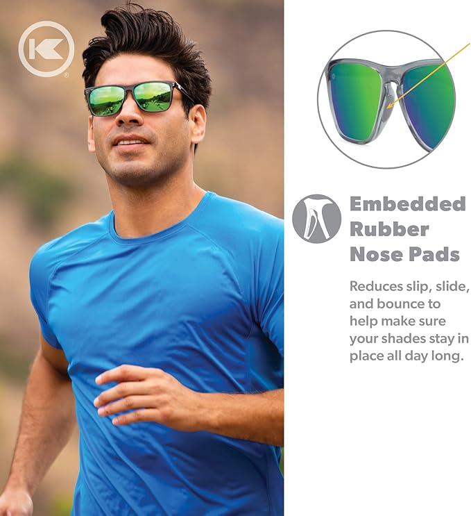 Knockaround Fast Lanes and Fast Lanes Sport Polarized Lightweight Sunglasses for Men & Women - UV400 Protection - Running