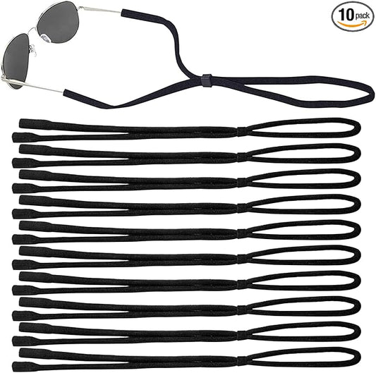 10 Pack Glasses Strap Adjustable Eyeglass Holder Around Neck Glasses Lanyard Eye Glasses String Sunglasses Strap Cord Eyewear Retainer for Men Women Sports Reading