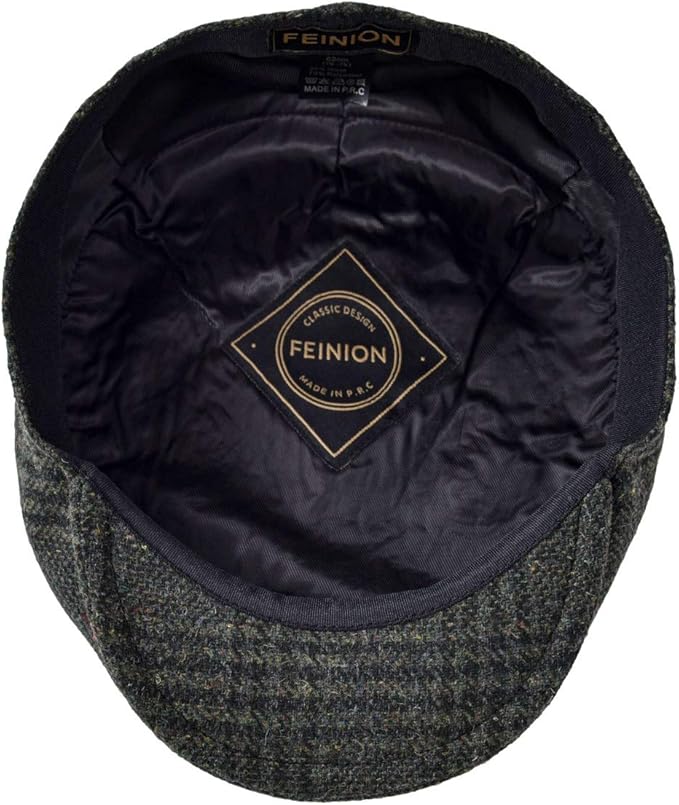 Men's Wool Tweed Newsboy Ivy Cap Gatsby Golf Flat Hat
