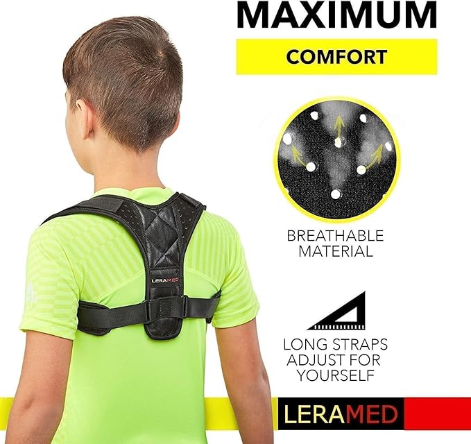 2025 New Posture Corrector for Men & Women - Adjustable Back Brace for Upper & Mid Spine Support - Neck, Shoulder & Back Pain Relief - Breathable & Invisible Under Clothes (Chest Size 25"-55")