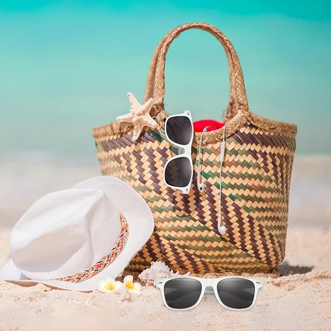 ASTARON Black Sunglasses Bulk, 6/12/24/48 Pack Sunglasses Party Favors for Summer Beach Pool Birthday Wedding Party Supplies