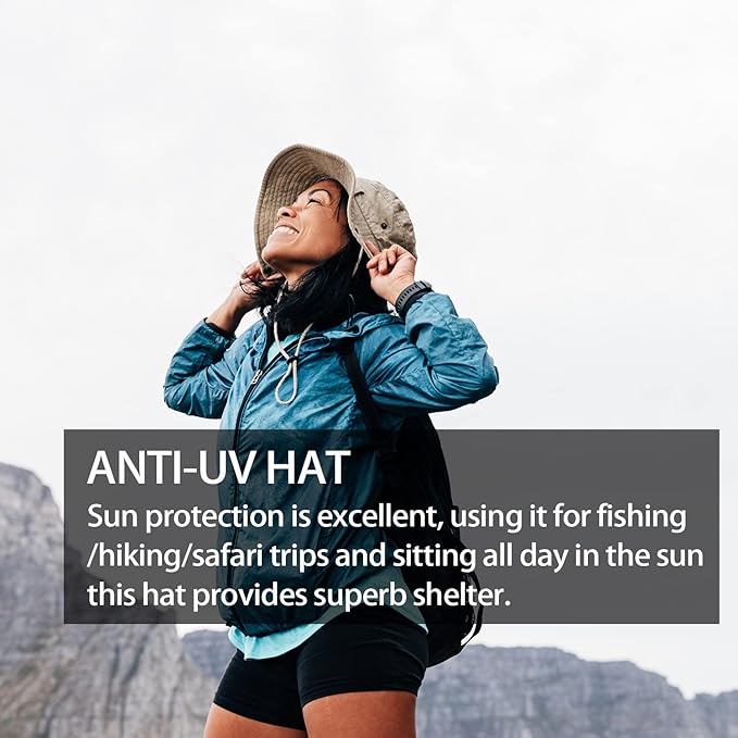 Zylioo XXL Boonie Sun Hats Washed,Oversized Wide Floppy Brim Hiking Hat for Big Heads,Large Cooling Hats with Chin Strap