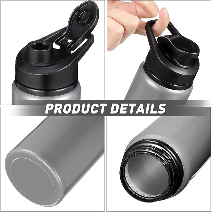 Mimorou 16 Pack Aluminum Water Bottles with Snap Lid Aluminum Reusable Sports Lightweight Leak Proof Water Bottles Bulk for Gym Hiking Cycling Sports Outdoor(17 oz)