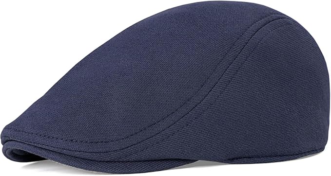 KUJUHA Men's Newsboy Cap Cotton Flat Ivy Gatsby Newsboy Hat Driving Hat Irish Cabbie Hunting Caps Winter Hat