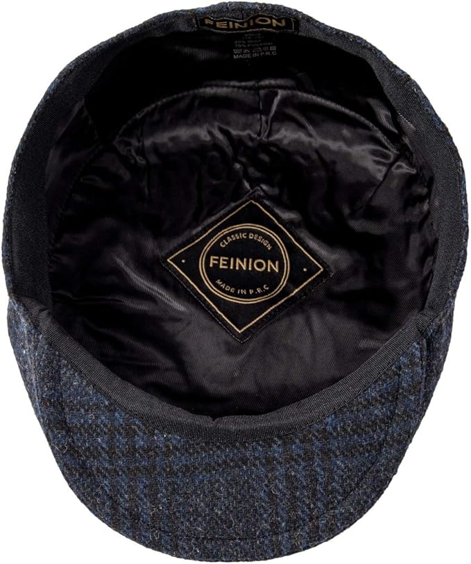 Men's Wool Tweed Newsboy Ivy Cap Gatsby Golf Flat Hat