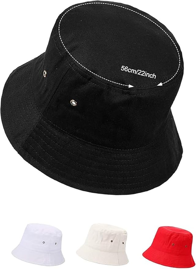 4 Pieces Bucket Hat Sun Packable Travel Beach Fishing Hat for Men Women