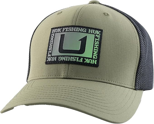 HUK Men's Trucker, Anti-Glare Snapback Fishing Hat