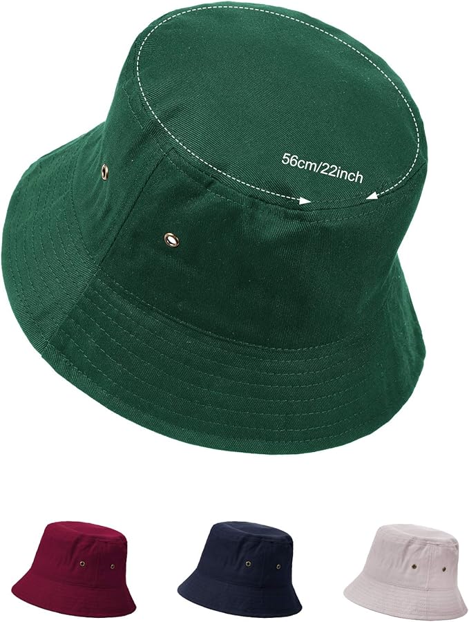 4 Pieces Bucket Hat Sun Packable Travel Beach Fishing Hat for Men Women