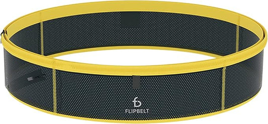 FlipBelt Lightweight Running Air Belt, Fitness and Running Fanny Pack for Women and Men, Non Chafing Waist Band Pack for Phone, Keys, Money, Moisture Wicking Storage Belt, USA Company