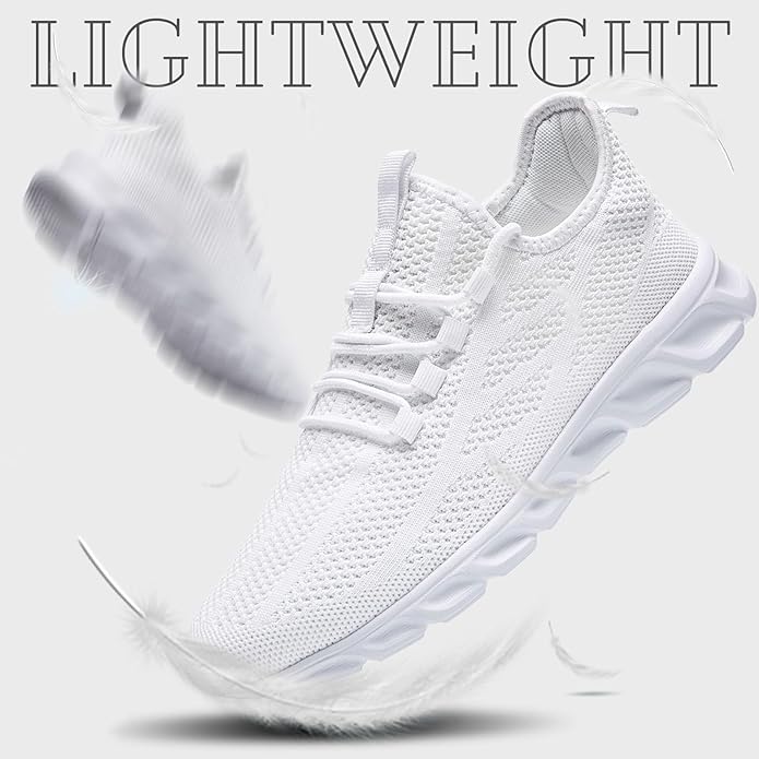 ZGPWZWL Mens Running Shoes Sneakers for Men Tennis Gym Athletic Lightweight Walking Comfortable Workout Sports Shoes