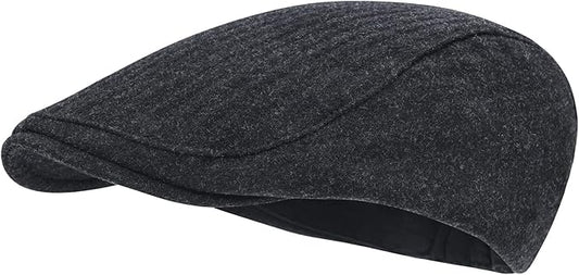STARANCE Men's Flat Cap Wool Tweed Driving Irish Newsboy Hat