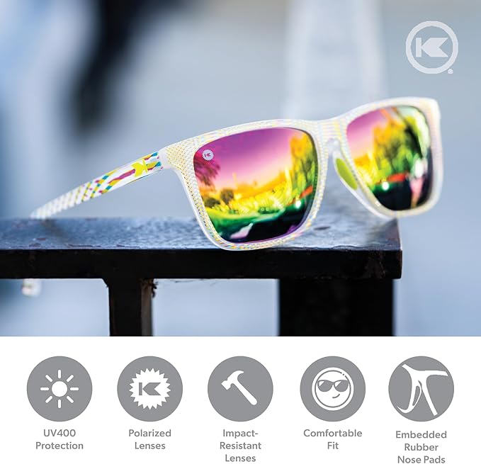 Knockaround Fast Lanes and Fast Lanes Sport Polarized Lightweight Sunglasses for Men & Women - UV400 Protection - Running